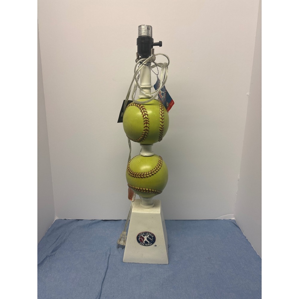 Little League‎ Softball Table Lamp Kids Room Decor Yellow NEW Authentic Sports